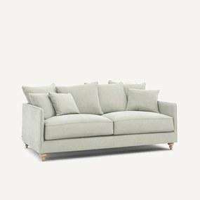 Πτυσσόμενος καναπές από βελούδο stonewashed, Lazare