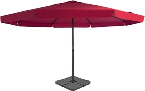vidaXL Ομπρέλα Κήπου Κόκκινη με Φορητή Βάση