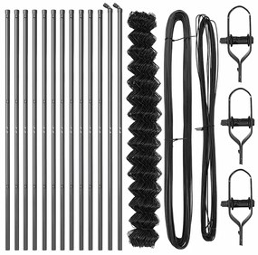 vidaXL Στύλος Περιφράξεων Γκρι 25 x 1,6 μ (60 x 60 mm πλέγμα)