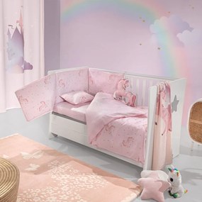 Σεντόνια Βρεφικά Pinto (Σετ 3τμχ) Pinky Saint Clair Cradle 115x170cm 100% Cotton