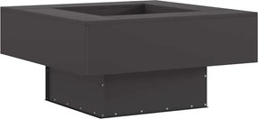 vidaXL Φωτιά σε μπολ Μαύρο 80 x 80 x 40 cm Ατσάλι Σκληρυθέν στον Αέρα