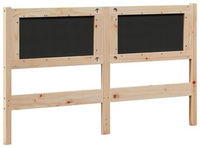 vidaXL Κεφαλάρι Άλλο Καφέ 140 cm Μασίφ ξύλο πεύκου