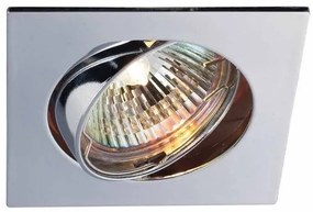 Σποτ χωνευτό οροφής τετράγωνο gu10 8,1x8,1 Sun Light-LN107KA/B CH GU10-Χρώμιο LN107KA/B CH GU10