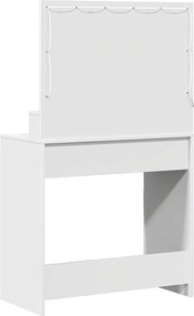 vidaXL Τραπέζι περιποίησης Λευκό 79 x 41 x 135 εκ. Επεξεργασμένο ξύλο