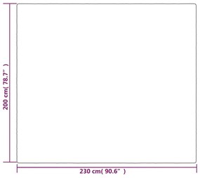 vidaXL Κουβέρτα Βαρύτητας με Κάλυμμα Γκρι 200x230 εκ. 9 κ. Υφασμάτινη