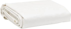 vidaXL Μουσαμάς Λευκός 1,5 x 2,5 μ. 650 γρ./μ²
