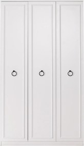 Τριφυλλη Ντουλαπα Λευκο GRD 52x103x185