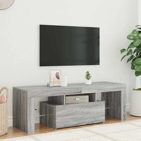 vidaXL Έπιπλο Τηλεόρασης με LED Γκρι Sonoma 120x35x40 εκ.