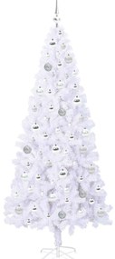 vidaXL Τεχνητό Χριστουγεννιάτικο Δέντρο Λευκό 180 cm PVC και Ατσάλι