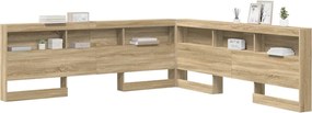 vidaXL Κεφαλάρι Αποθήκης με ράφι Δρύς Sonoma 180 cm Επεξεργασμένο ξύλο