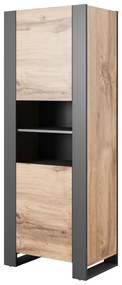 WOOD Standing Cabinet wotan/antracyt DIOMMI CAMA-WOOD-WITRYNA-WOTAN/ANTRACYT