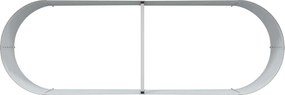 vidaXL Ανεβασμένο Κρεβάτι Καφέ 240 x 80 x 44 cm Ατσάλι