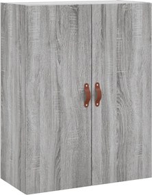 vidaXL Ντουλάπι Γκρι Sonoma 69,5 x 34 x 180 εκ. Επεξεργασμένο Ξύλο