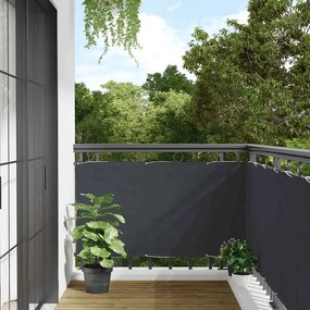 vidaXL Περίφραξη Μπαλκονιού Προστατευτική Ανθρακί 400x120 εκ. από PVC