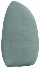 vidaXL Μαξιλάρι Πλάτης Θαλασσί 160 x 24 x 50 εκ Βελούδο