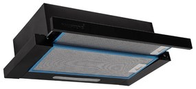 Hausberg HB-1285NG Συρόμενος Απορροφητήρας Κουζίνας 60cm Μαύρο