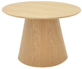 Τραπέζι σαλονιού Kayano mdf σε φυσική απόχρωση Φ60x40εκ