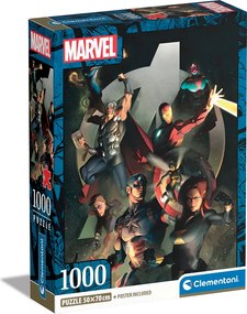 Clementoni Παζλ High Quality Collection Marvel The Avengers 1000 τμχ - Compact Box