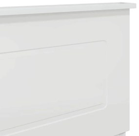 vidaXL Κεφαλάρι με κεφαλάρι Λαμπερό Λευκό 150 cm Επεξεργασμένο ξύλο