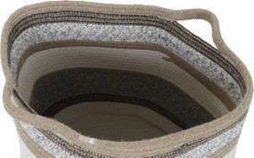 Σετ Καλαθιών DKD Home Decor Λευκό Γκρι Φυσικό Γιούτα (2 Τεμάχια)