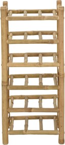 vidaXL Ράφι Κρασιού Φυσικό 32,5 x 29,5 x 72 εκ. Μπαμπού