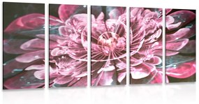 Εικόνα 5 τμημάτων μαγικό ροζ λουλούδι - 200x100