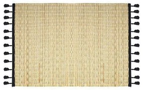 Σουπλά 07.176913A 45x30cm Beige-Black Ψάθα