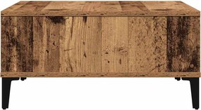 vidaXL Τραπεζάκι σαλονιού Παλιό Ξύλο 60 x 60 x 30 cm