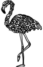 Διακοσμητικό Τοίχου Flamingo 891TNL3265 27x50cm Black Wallity Μέταλλο