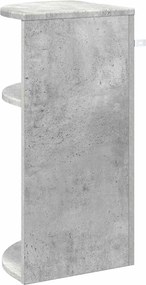 vidaXL End Table Σκυρόδεμα Γκρι 29,6 x 29,6 x 60 εκ Επεξεργασμένο ξύλο