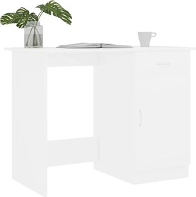 vidaXL Γραφείο Λευκό 100 x 50 x 76 εκ. από Επεξ. Ξύλο