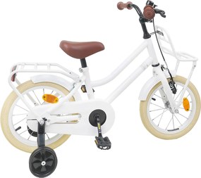vidaXL Παιδικό Ποδήλατο 12 ίντσες για παιδιά 2-4 ετών Λευκό