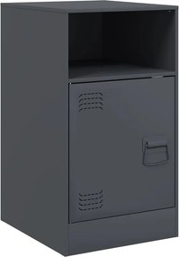 vidaXL Κομοδίνο Ανθρακί 34,5x39x62 εκ. από Χάλυβα