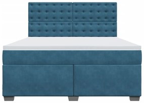 ΚΡΕΒΑΤΙ BOXSPRING ΜΕ ΣΤΡΩΜΑ ΜΠΛΕ 180X200 ΕΚ. ΒΕΛΟΥΔΙΝΟ 3290994