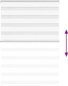 vidaXL Ζέβρα τυφλή Καφέ Πλάτος υφάσματος 105,9 εκ. Πολυεστέρας