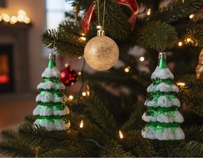 Σετ πλαστικά στολίδια Mini Tree 3 τεμάχια