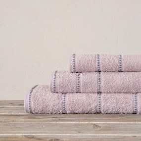 Πετσέτες Prestige (Σετ 3τμχ) Pink Nima Σετ Πετσέτες 70x140cm 100% Βαμβάκι