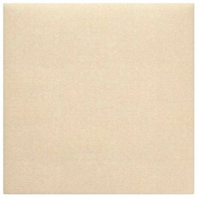 vidaXL Πάνελ Τοίχου 12 τεμ. Κρεμ 30 x 30 εκ. 1,08 μ² Υφασμάτινα