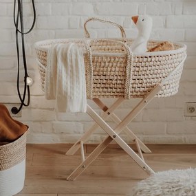 Καλαθούνα Χειροποίητη Moses Basket  Natural  Happy Moses