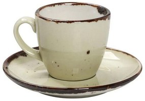 Φλυτζάνι Terra & Πιατάκι Εσπρέσο Tlh112K6 Φ12cm Green Espiel Porcelain