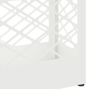 vidaXL Σχέδιο & βάση αποθήκευσης Λευκό 28 x 12 x 41 εκ Μέταλλο