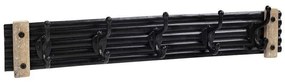 Κρεμάστρα Τοίχου 5 Θέσεων ICY303 62x8,3x12,5cm Black Espiel Metal,Wood