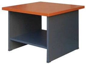 Τραπεζάκι Επισκέπτη Απόχρωση Dark Grey - Cherry  60x60x45cm ΕΟ129,1