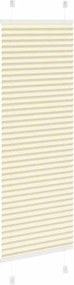 vidaXL Πλισέ περσίδα Κρέμα 45x150 cm Πλάτος υφάσματος 44,4 cm