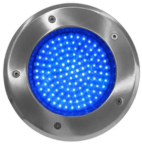 Adeleq Φωτιστικό ΄Ινοξ 316 Δαπέδου Στρογγυλό 90Led Κάθετα Mπλε 3-9108904