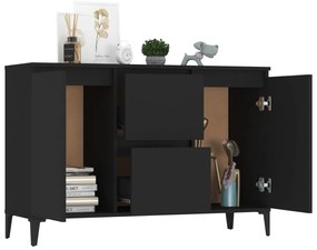 vidaXL Μπουφές Μαύρος 102 x 35 x 70 εκ. από Επεξεργασμένο Ξύλο