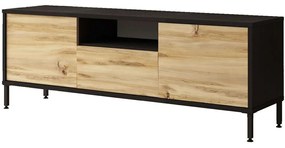 Έπιπλο Τηλεόρασης 921YRD1103 140x35,5x46,4cm Oak-Black