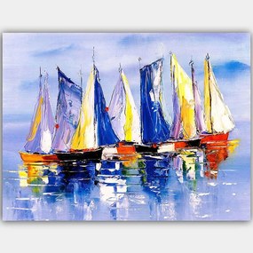 Πίνακας Καμβάς 441HPE2635 100x70cm Multi Wallity Οριζόντιοι Ξύλο, Καμβάς