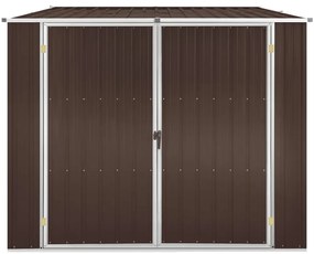 vidaXL Αποθήκη Κήπου Καφέ 195 x 198 x 159 εκ. από Γαλβανισμένο Ατσάλι