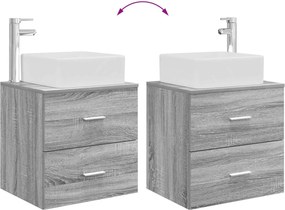 vidaXL Σετ Επίπλων Μπάνιου 2 pcs Γκρι Sonoma Επεξεργασμένο Ξύλο